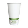 World Centric Paper Hot Cups, 16 oz, White, PK1000 CUPA16